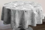 Le linge de Jules dėmėms atspari staltiesė Olinda pilka ovali 150 x 240 cm