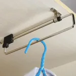 Delitls reguliuojamas i&scaron;traukiamas prailginamas drabužių kabyklos strypas, slankiojantis teleskopinis drabužių kabyklos strypas drabužiams kabinti (30 cm / 12 colių)