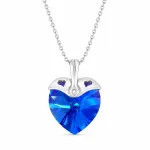 Diamond Sky Jewelry Kaklo papuo&scaron;alas moterims DiamondSky &bdquo;Cupid (Sapphire AB)&ldquo; su Swarovski kristalais