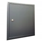 Laco revizinės durelės 30 x 45 metalinės Ral7016 antracito spalvos su raktu 9081
