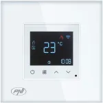 I&scaron;manusis termostatas PNI CT26W WiFi elektriniam grindiniam &scaron;ildymui arba siurblių grupei, montuojamas į sieną, grindų jutiklis pridedamas, 10A, montuojamas į sieną
