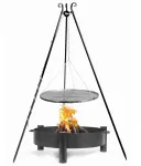 Cook King Cookking Grilis ant trikojo, skirtas sodui, juodas plienas, 80 cm + laužavietė Haiti, 80 cm