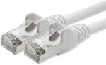 1attack.de tinklo kabelis Cat 5e ekranuotas folija ir pynėmis Sftp tinklo jungiamasis kabelis su 2x Rj45 jungtimis 3.0 m baltas