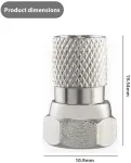 Niyata 10 vnt. F jungtis Tv antenos adapteris 7 mm tipo koaksialinis F lizdas antenos kabeliui (metrinis)