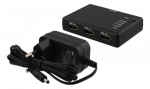 HDMI adapteris DELTACO 1xHDMI įvestis, 4xHDMI i&scaron;vestis, 6,75 Gbit/s, 1920x1080 į 60Hz, juodas / HDMI-7051