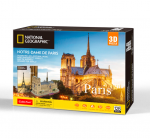 CUBICFUN 3D dėlionė i&scaron; serijos &bdquo;National Geographic&ldquo; - &bdquo;Noterdamo katedra&ldquo;