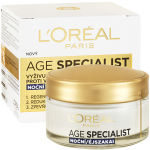 L'Or&eacute;al Paris Age Specialist 65+ Night Skin Kreminis moterims, 50 ml