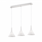 Pakabinamas &scaron;viestuvas Ideal Lux Suspended lamp with 3 lights COCKTAIL, E14, baltas