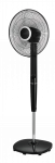Nordic Home Culture ventiliatorius su nuotolinio valdymo pulteliu, 40 cm, žemo triuk&scaron;mo lygio, su laikmačiu, svyruojantis, juodas