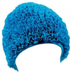 Blue Mėlyna Kepuraitė plauk. Frill Swim PE 3448 52 cyan mėlynas