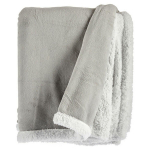 Gift Decor Fleece antklodė &scaron;viesiai pilka Baltas (130 x 170 cm)