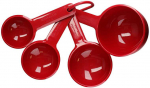 KitchenAid virtuvės matavimo puodeliai 4 vnt Empire Raudona