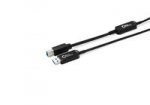 Kabelis USB MicroConnect USB-A - USB-B 30 m Juodas (MC-USB3.0AB30OP)