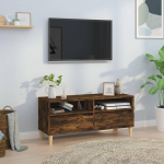 TV staliukas Televizoriaus spintelė, dūminė, 100x34,5x44,5cm, mediena