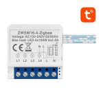 I&scaron;manusis jungiklio modulis ZigBee Avatto ZWSM16-W4 TUYA