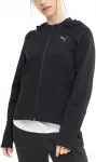 Puma Džemperis Moterims Evostripe Full-Zip Hoodie Juodas 583532 01