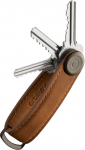 Orbitkey Crazy Horse Leather Key Organizer raktų pakabukas, rudas