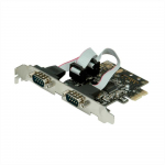 Vertė VALUE valdiklio PCI-Express kortelė, RS232 serijinė, D-Sub 9, 2 prievadai