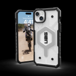 UAG Urban Armor Gear dėklas PATHFINDER, suderinamas su &bdquo;Magsafe&ldquo;, skirtas IPHONE 15 Plus, Ice