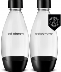 Buteliukai SodaStream DWS Fuse, juodos spalvos, 2 x 0,5 l