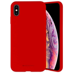 Mercury Silikoninis Apple iPhone 15 Pro Max 6,7" dėklas telefonui raudonos spalvos