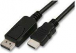 DisplayPort &ndash; HDMI laidas 5m juodas