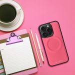 ROAR dėklas MAG MORNING, skirtas IPHONE 14 Plus kar&scaron;tai rožinei