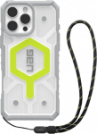 Urban Armor Gear UAG Pathfinder dėklas telefonui skaidrus Magsafe Bundle Lanyard Apple iPhone 16 Pro Max - dėklas telefonui žalios spalvos