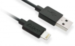 USB kabelis Luxa2 USB-A - Žaibas 1 m Juodas (PO- APP- PCL1BK -0)