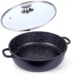Granito keptuvės puodas 28 cm GRANDE dujų indukcija