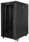 Lanberg Laisvai pastatoma spintelė 19 colių 22u 800x1000 stiklinės durys LCD (plok&scaron;čia pakuotė) v2 juoda