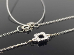 Best Diamonds Balto aukso apyrankė su baltais briliantais
