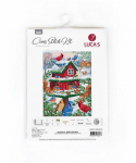 luca S Kryželiu siuvinėjimo rinkinys Blissful Bird Feeder 25x33cm SB2417