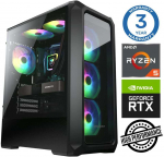Stacionarus kompiuteris INTOP Ryzen 5 5600X 32GB 250SSD M.2 NVME RTX3050 6GB no-OS (RW39729NS)