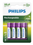 Philips R6B4A210/10 Rechargeable Batteries AA 4pcs