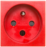 OBO Bettermann 6120312 M45 viengubas maitinimo lizdas su/be 16A, raudonas STD-F0K SRO1 6120312