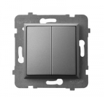 Ospel ŁP-10U/m/70 ARIA Dviguba laiptų jungtis, matinė pilka ŁP-10U/m/70