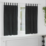 Užtemdymo užuolaidos 2 pcs Juoda 140 x 175 cm Aksomas