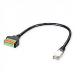 ROLINE kabelio adapteris, RJ45 ki&scaron;tukas į gnybtų juostą (mygtukas), 30 cm