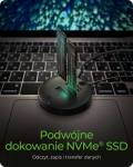 &bdquo;Icy Box&ldquo; klonavimas + prijungimo stotelė 2xNVMe M.2 SSD IB-1612MCL-C31