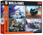 Dėlionė 4x250 Didysis tankų mū&scaron;is TREFL