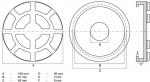 Bgs Technic Guminis padas | auto keltuvams | &Oslash; 100 mm (7042)