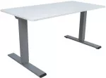 Home4You Ra&scaron;omasis stalas ERGO OPTIMAL su 2 varikliais, 160x80 cm, Spalva: pilk&scaron;vai balta
