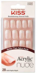Kiss Acrylic nails - French manicure for a natural look Salon Acrylic French Nude 64268 28 pcs dirbtiniai nagai Moterims