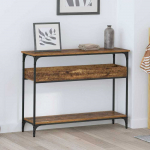 Konsolinis stalas su lentyna Sena mediena 100 x 29 x 75 cm