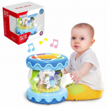 WOOPIE Muzikinis Bębenėlis Projektorius 3w1 Muzikinė Žaislas Kūdikiams + Riedantis Volelis Mokymuisi Ridenti