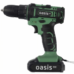 Realprices Akumuliatorinis atsuktuvas su LED lempute ir atsuktuvų komplektas, dėklas, 2 x 18 V 1,5 Ah baterijos