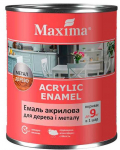 Akriliniai emaliniai dažai medžiui ir metalui MAXIMA, dangi&scaron;kos sp., 0.75 l