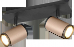 Ta&scaron;kinis &scaron;viestuvas TRIO GILLAN, 2xGU10 max 2x10W juodos/kakavos sp., 16x30x12cm