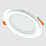 Įmontuojamas apvalus LED &scaron;viestuvas su stiklu "VESTA" 12W